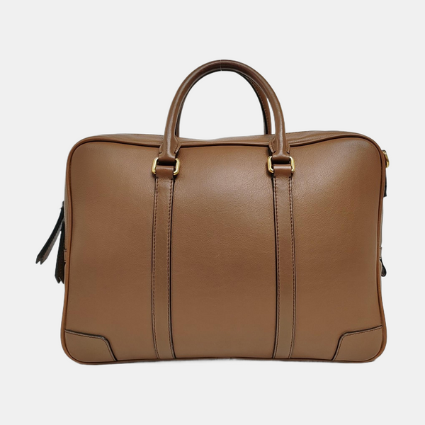 Calfskin Shoulder Bag Brown