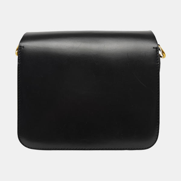 Square Stone Calfskin Black