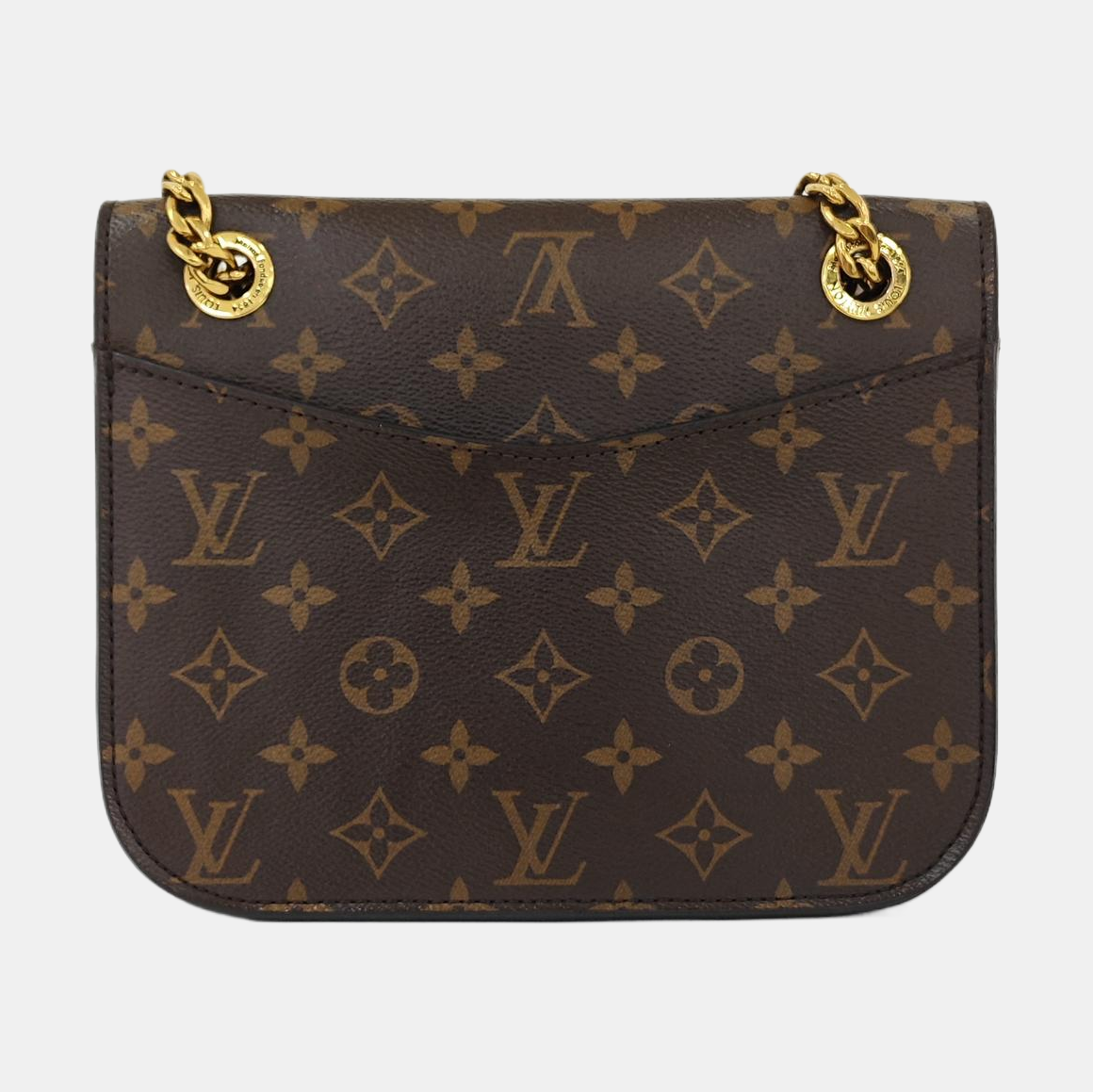 PASSY Monogram Coated Canvas Brown