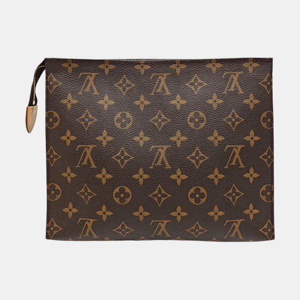 TOILET POCKET 26 Monogram Coated Canvas Brown