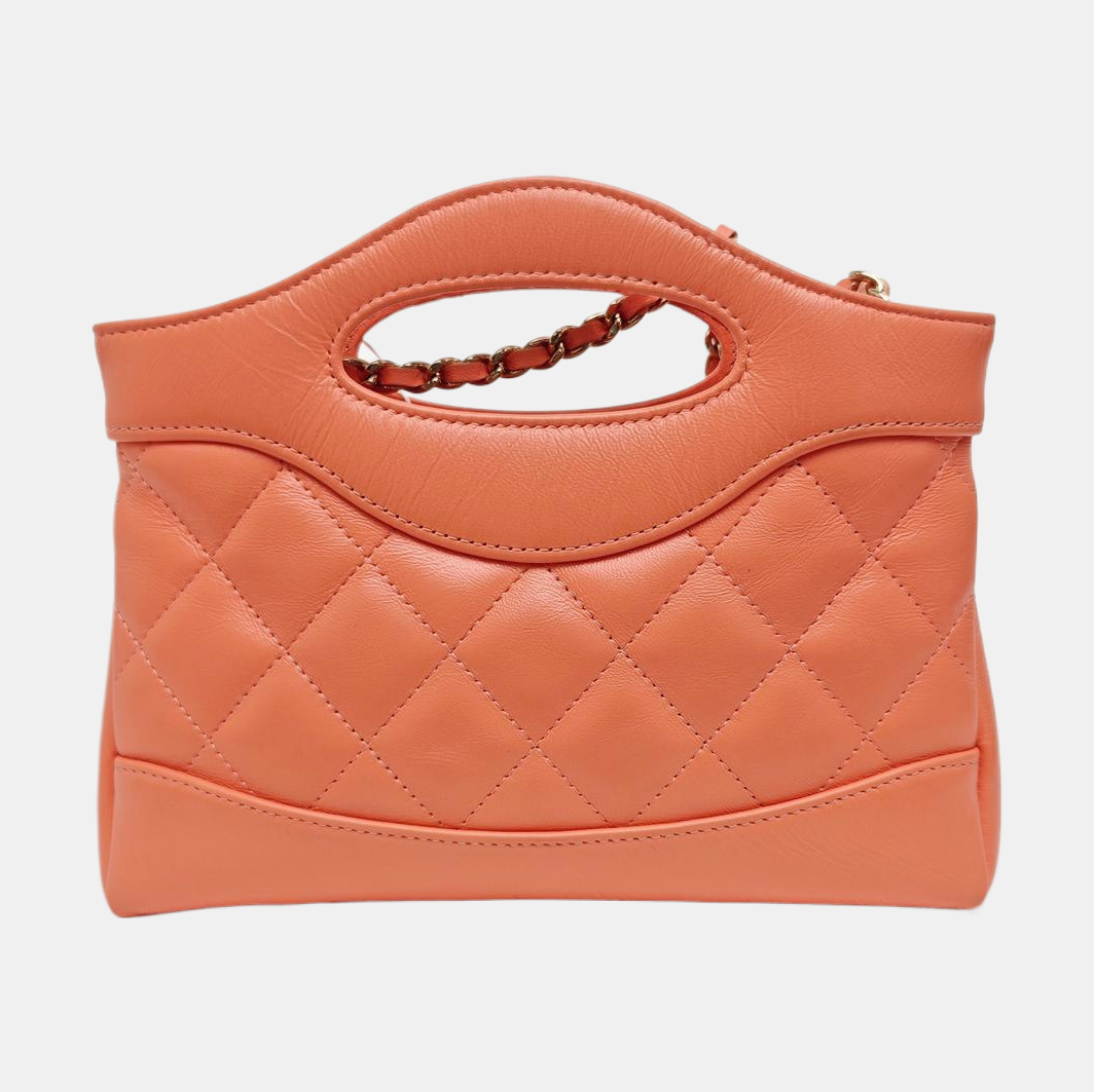 CHANEL 31 Nano Quilted Lambskin Pink