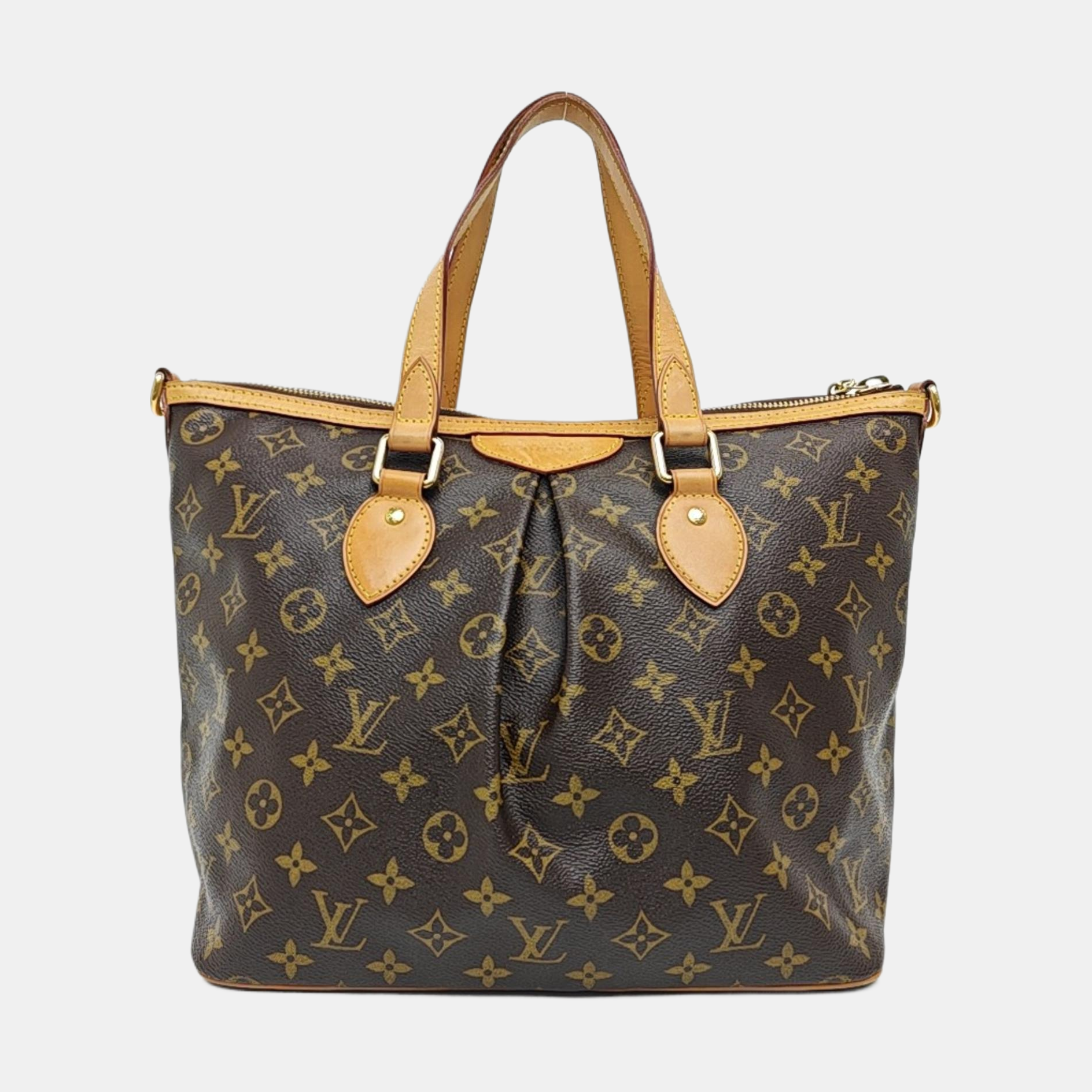 PALERMO PM Monogram Coated Canvas Brown
