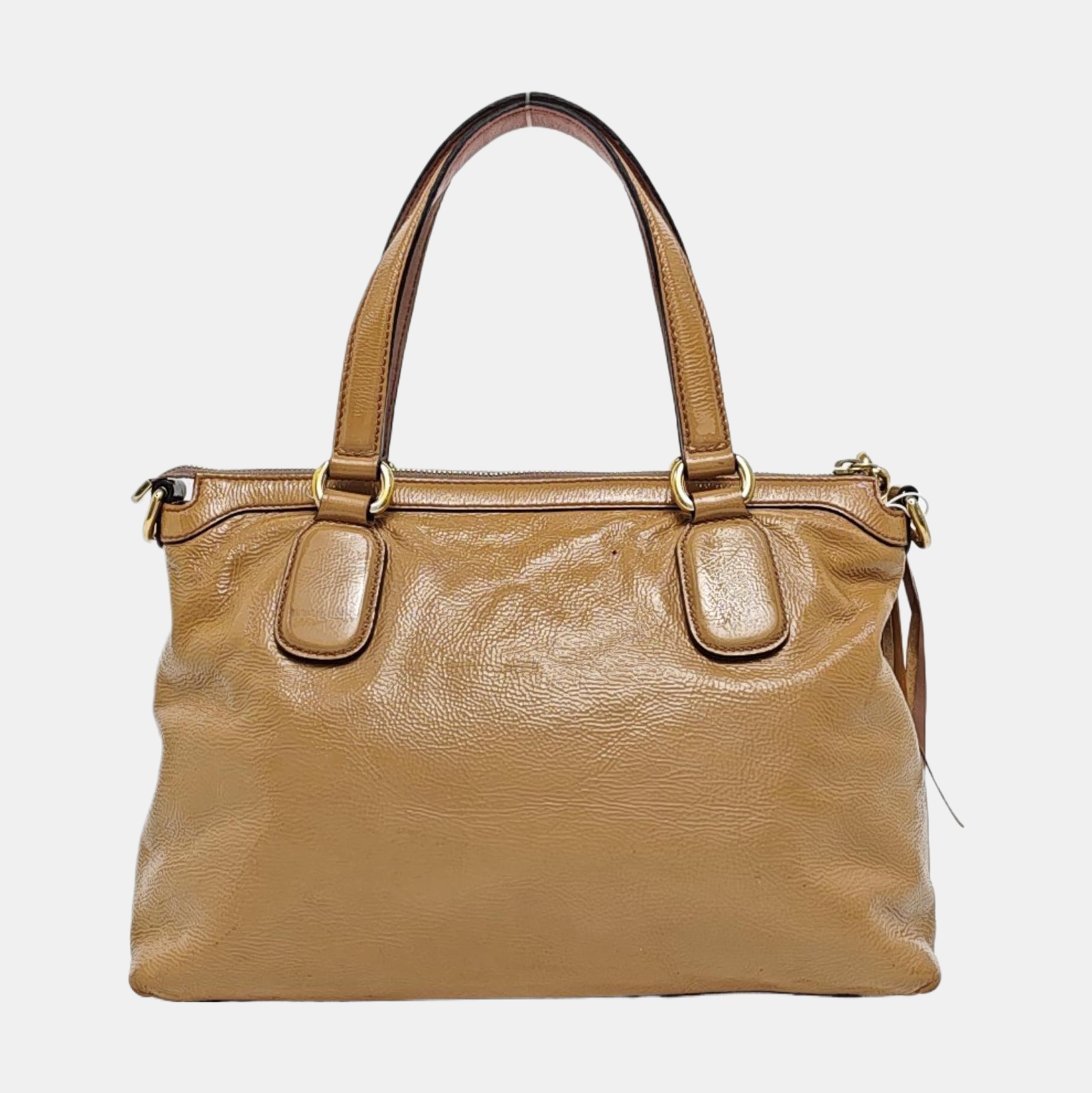 Soho Small Patent Leather Beige