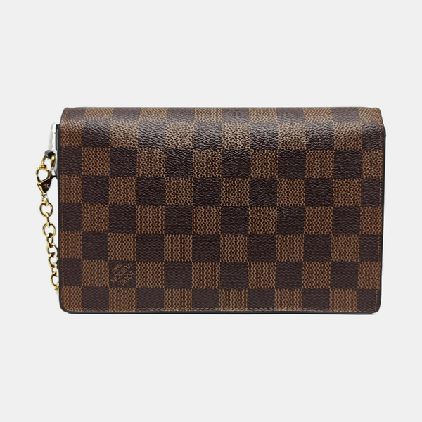 VAVIN Damier Ebene Coated Canvas Brown