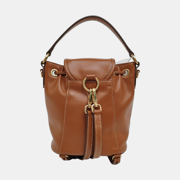 Calfskin Backpack Mini Brown
