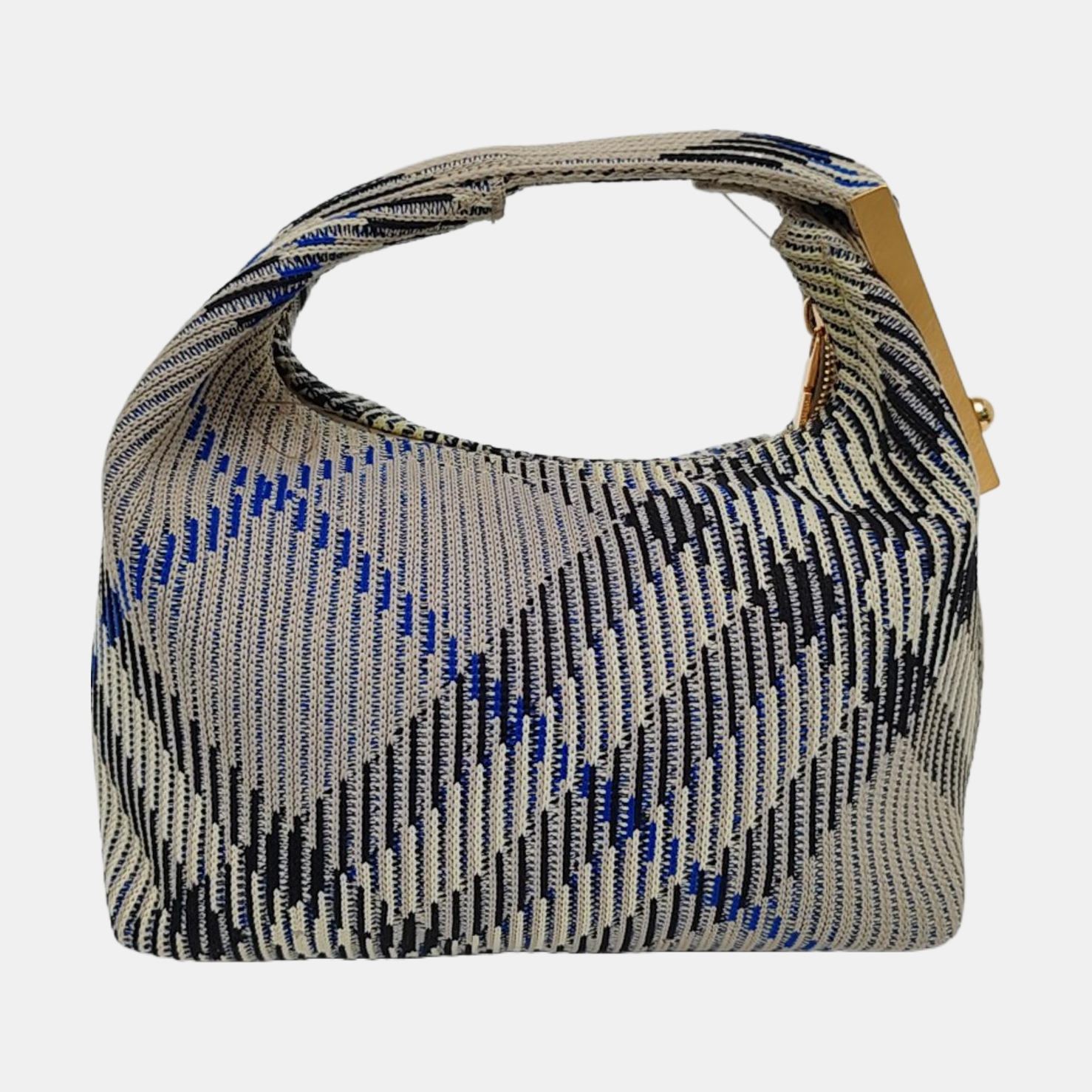 Fabric Top Handle Bag Mini Gray