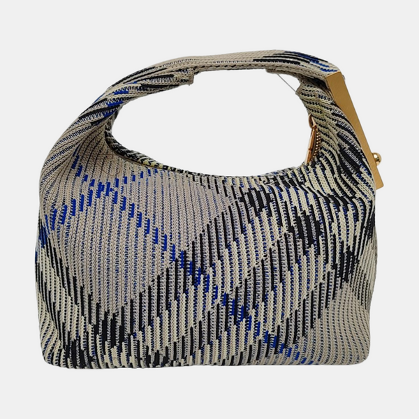 Fabric Top Handle Bag Mini Gray