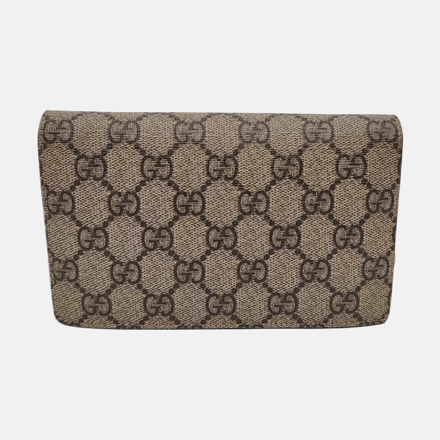 GG Supreme Mini Monogram Coated Canvas Beige