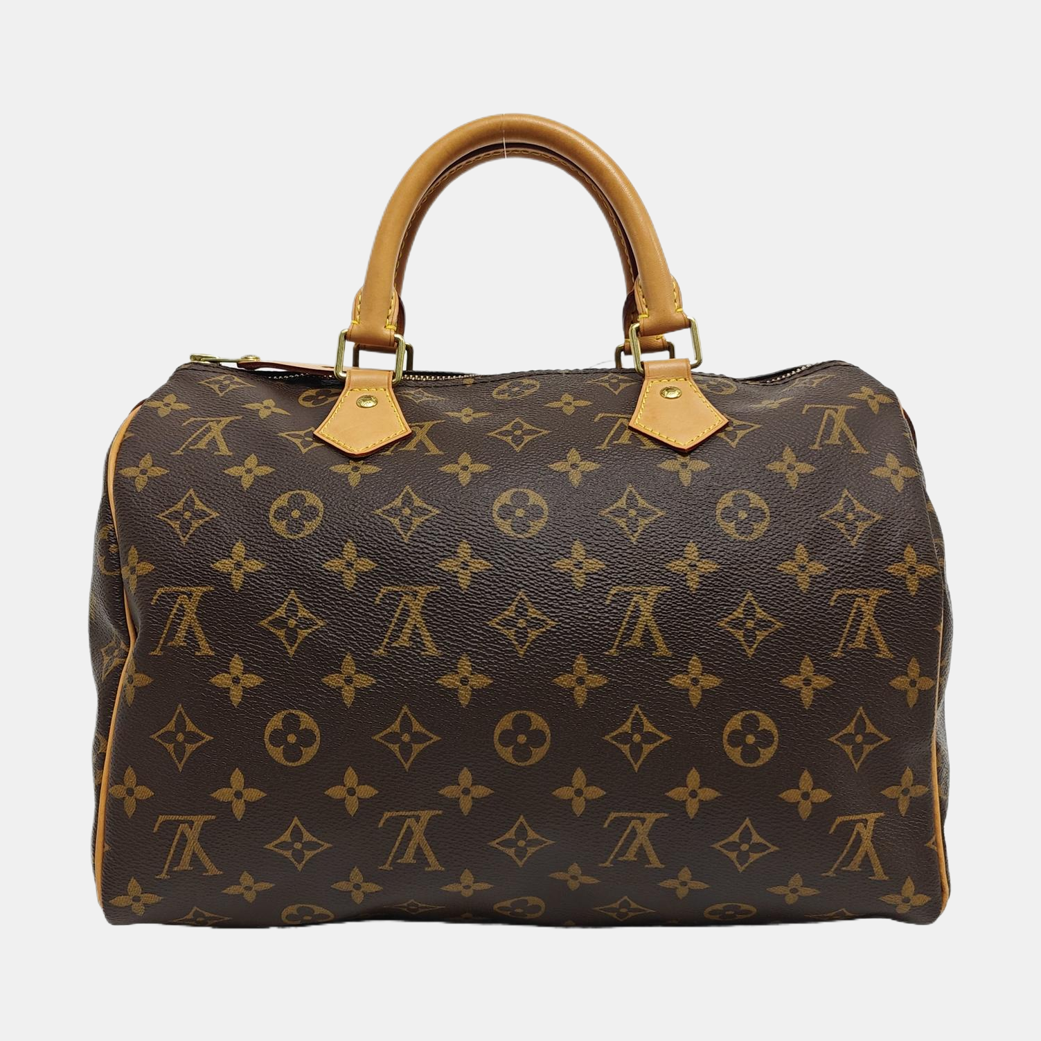 SPEEDY 30 Monogram Coated Canvas Brown