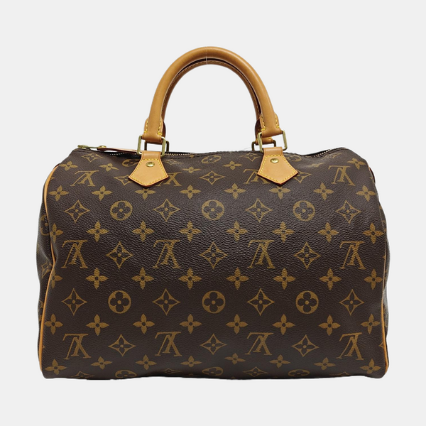SPEEDY 30 Monogram Coated Canvas Brown