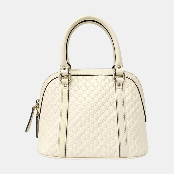 Microguccissima Monogram Calfskin Beige