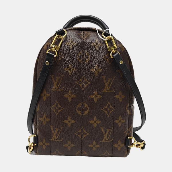 PALM SPRINGS Mini Monogram Coated Canvas Brown