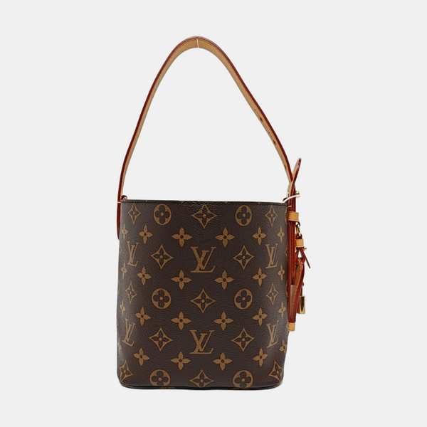 ALL IN BB Monogram Coated Canvas Brown