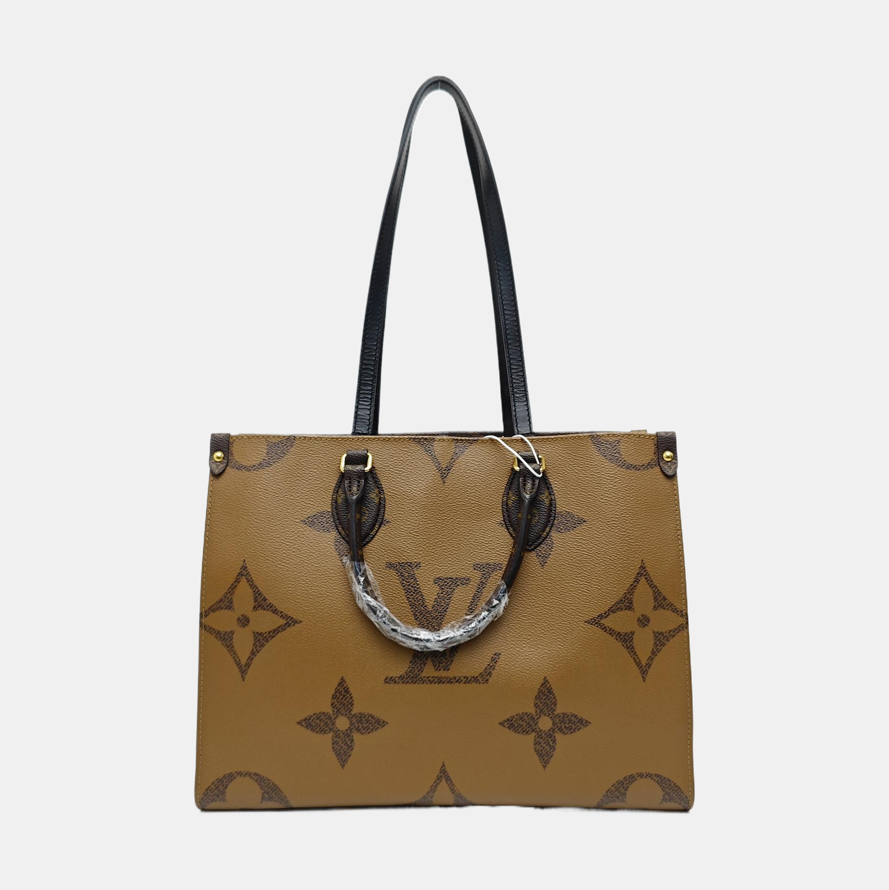 ONTHEGO MM Monogram Coated Canvas Brown