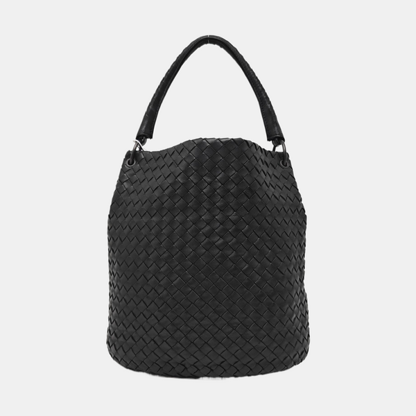 Lambskin Bucket Bag Black