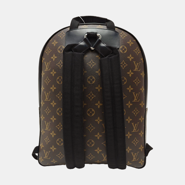 JOSH Monogram Coated Canvas Brown