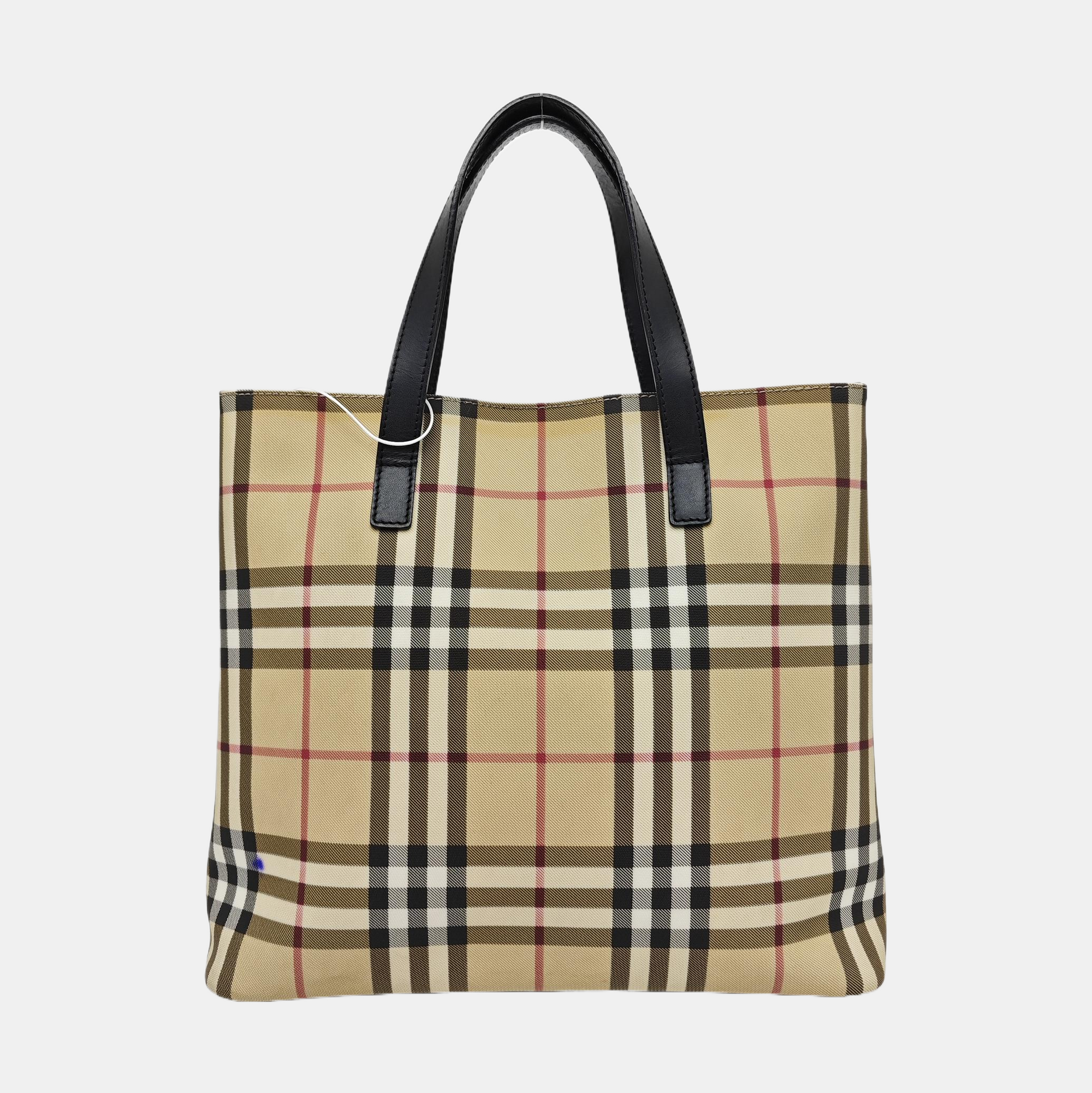 Coated Canvas Tote Bag Beige