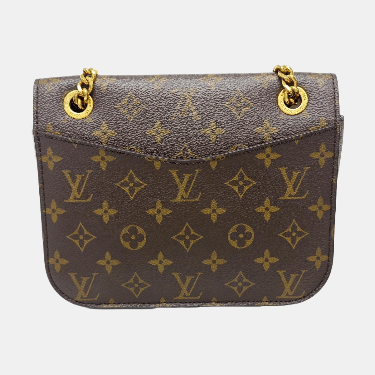 PASSY Monogram Coated Canvas Brown