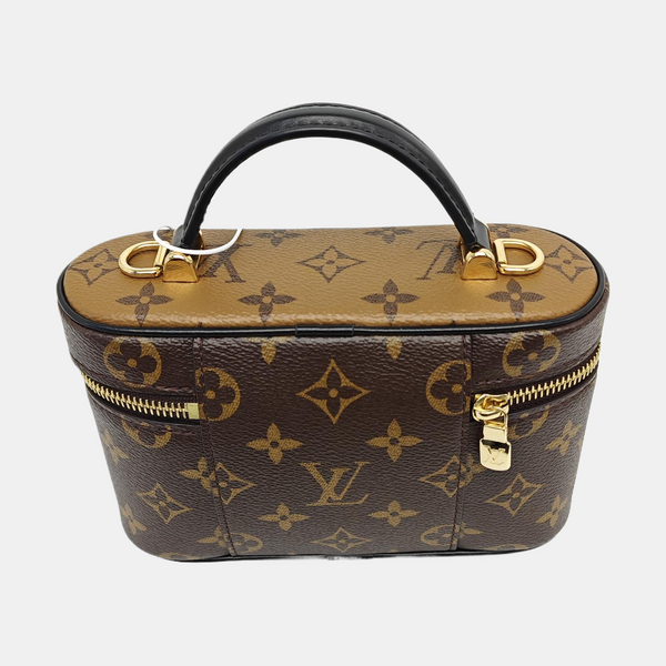 Vanity Chain Pouch Monogram Coated Canvas Brown