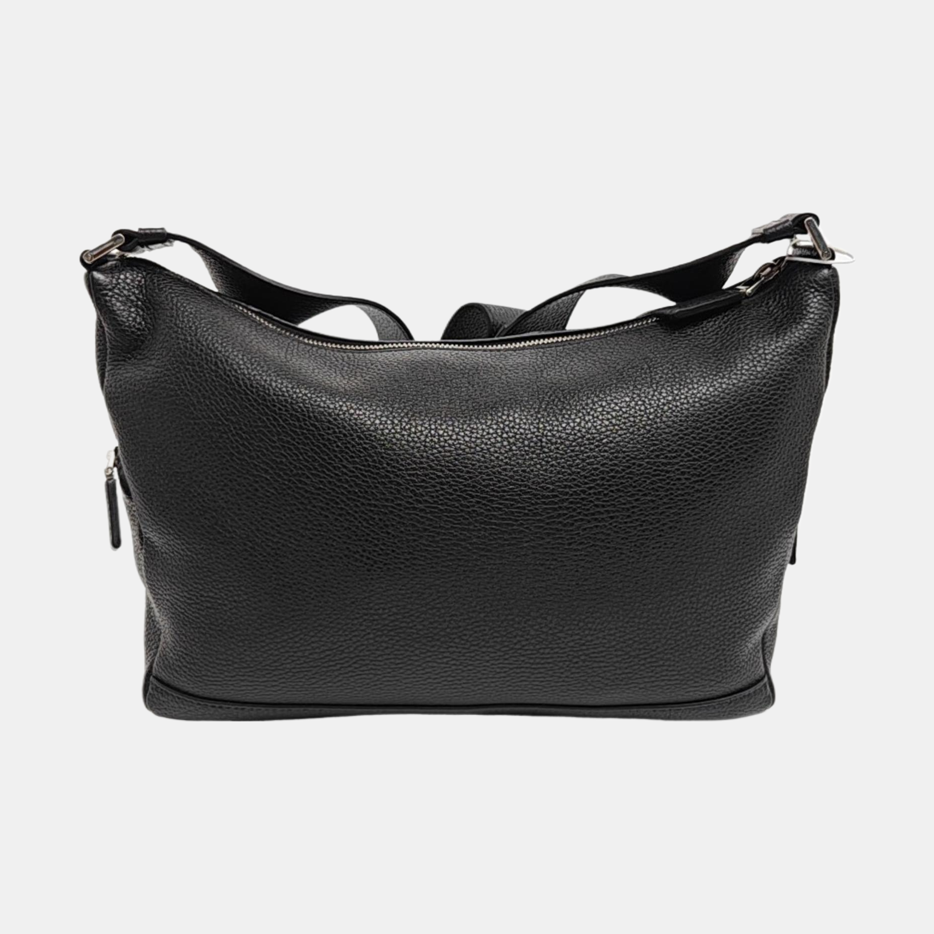 Calfskin Shoulder Bag Black