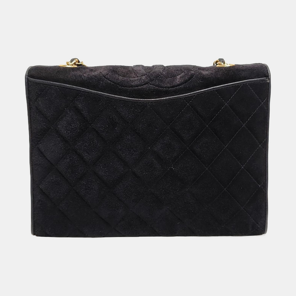Quilted Suede Black