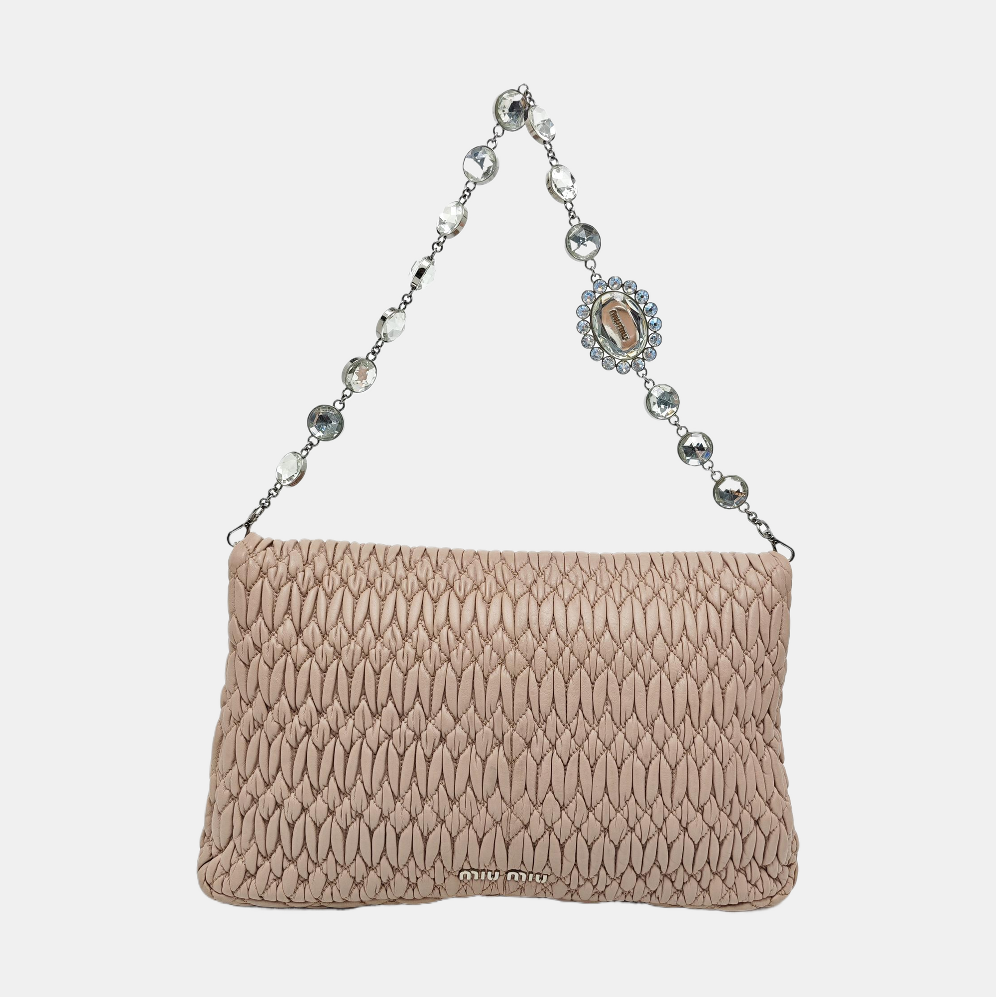 Crystal Quilted Lambskin Pink