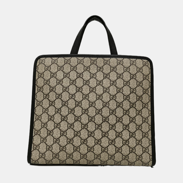 Children’s GG Bucket Monogram Coated Canvas Beige