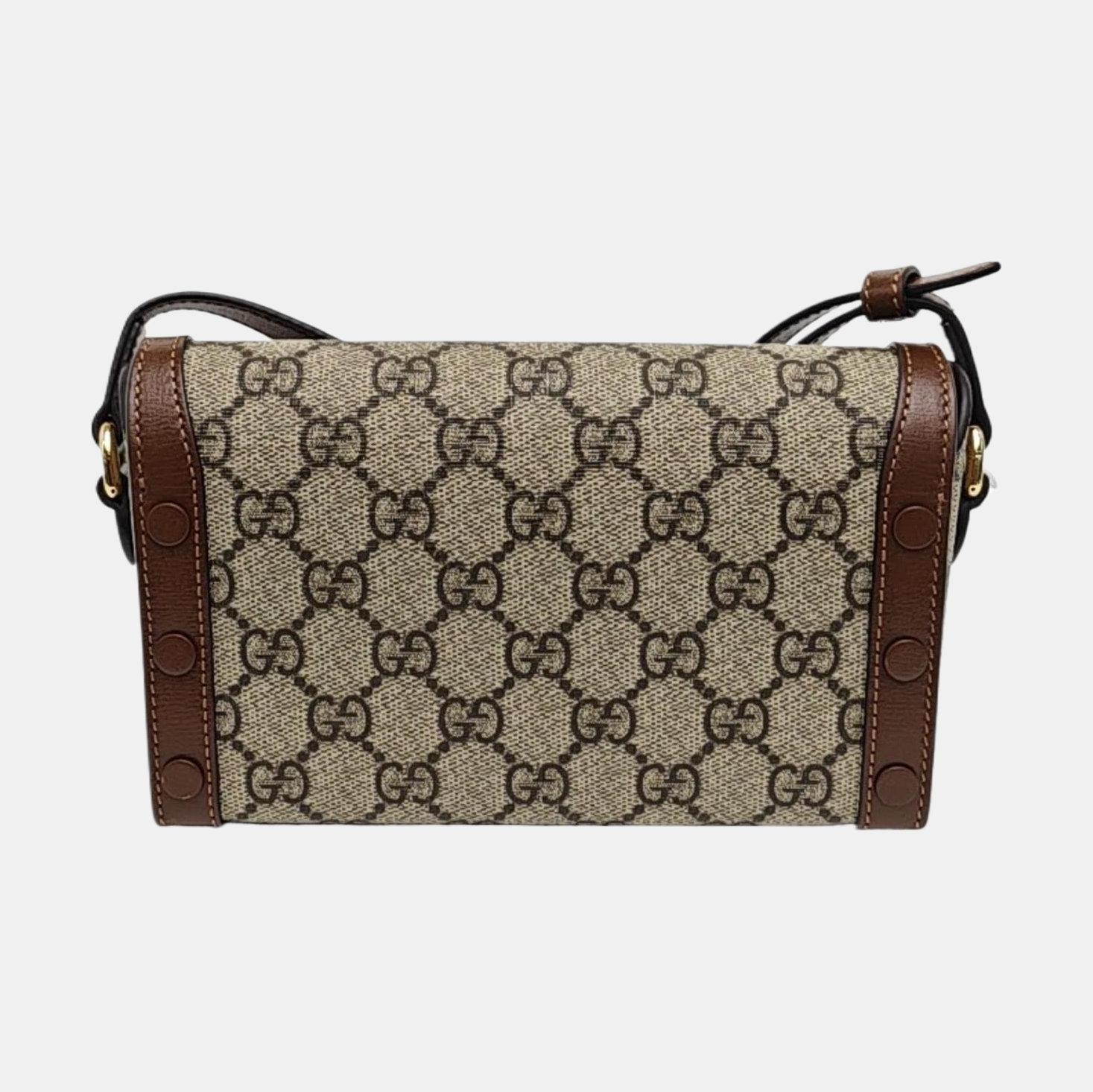 Horsebit 1955 Mini Monogram Coated Canvas Beige