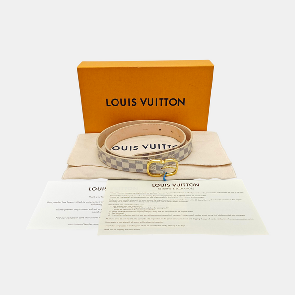 Coated Canvas Belt White