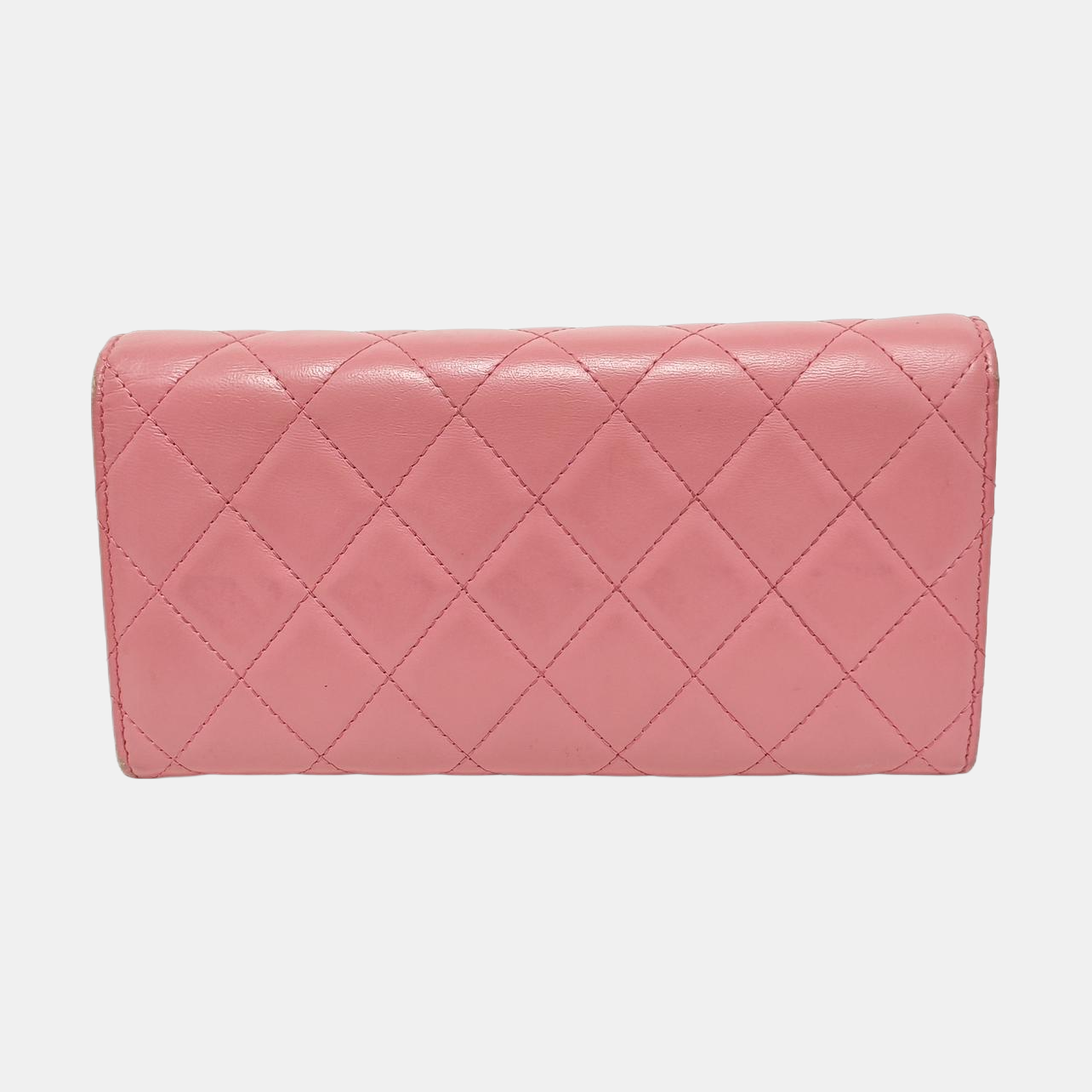 Quilted Lambskin Wallet Pink