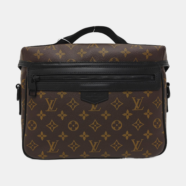 CHRISTOPHER Monogram Coated Canvas Brown
