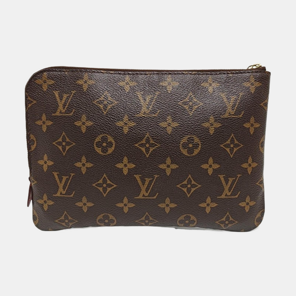 Etui Voyage PM Monogram Coated Canvas Brown