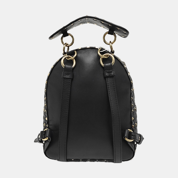 Spike Up Quilted Lambskin Black