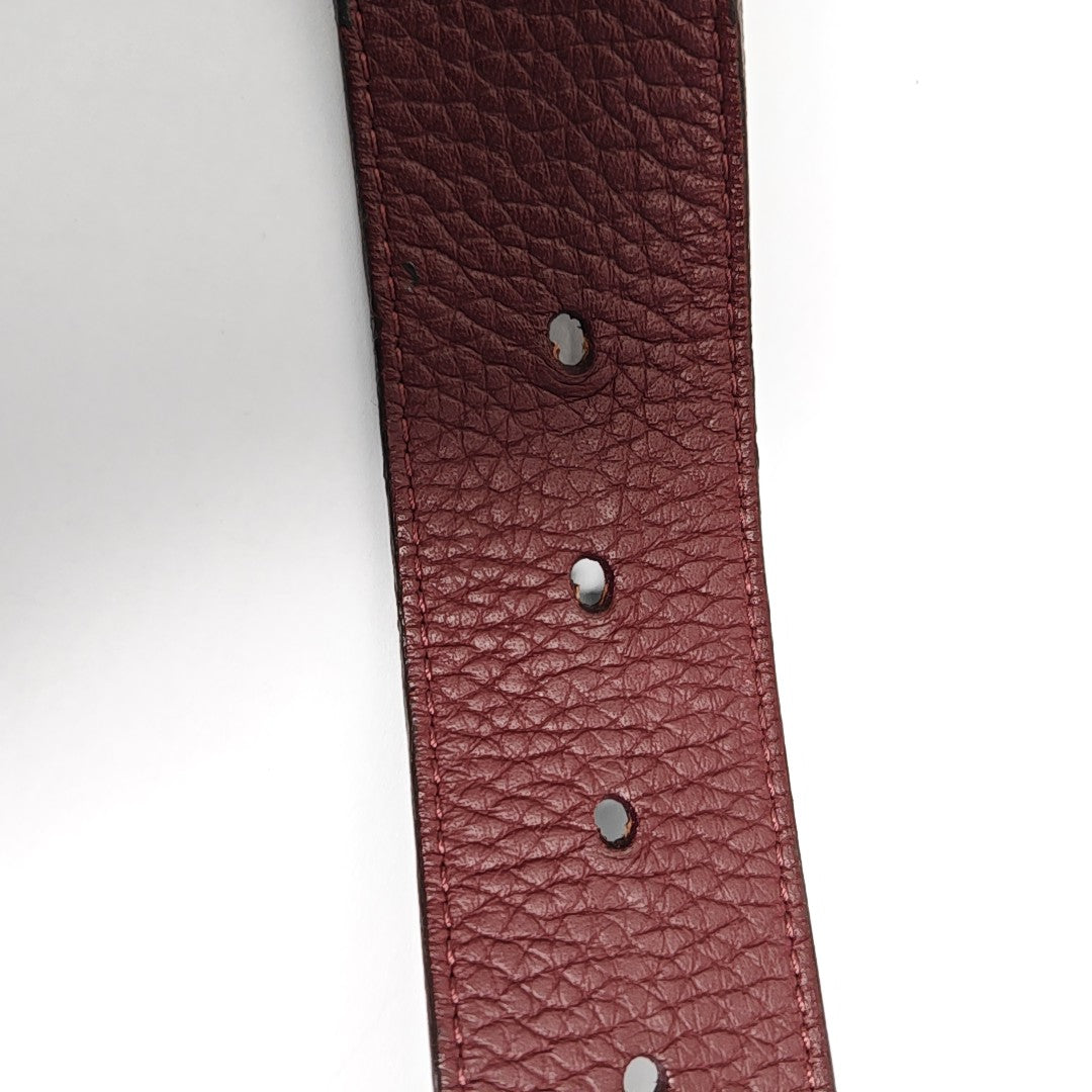 Leather Belt Red