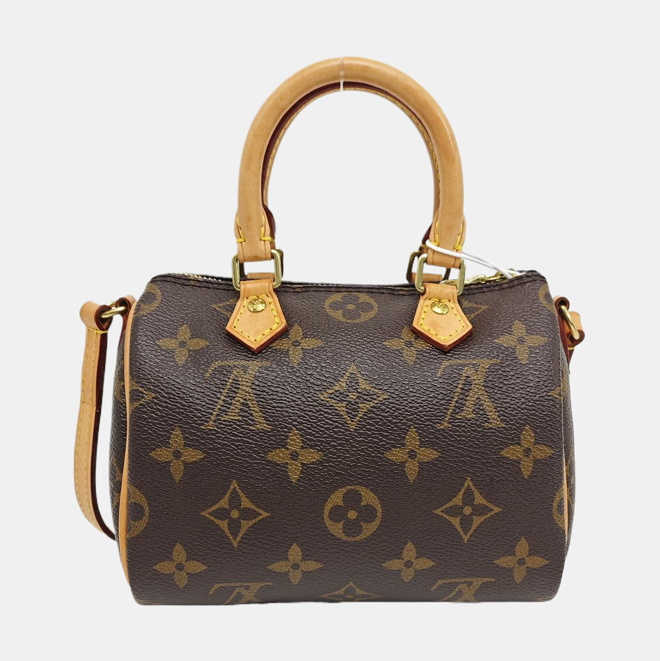 SPEEDY Nano Monogram Coated Canvas Brown
