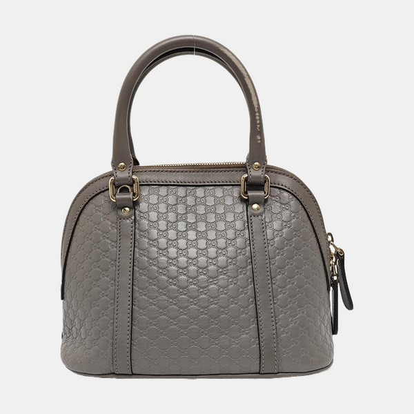 Microguccissima Monogram Calfskin Gray