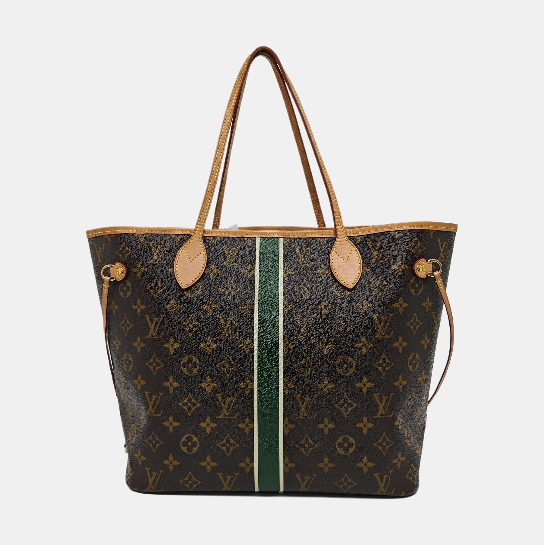 NEVERFULL MM Monogram Coated Canvas Brown