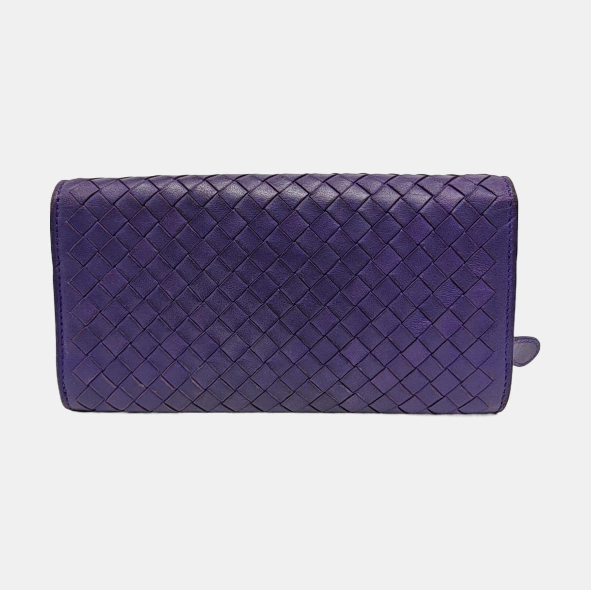 Calfskin Wallet Purple