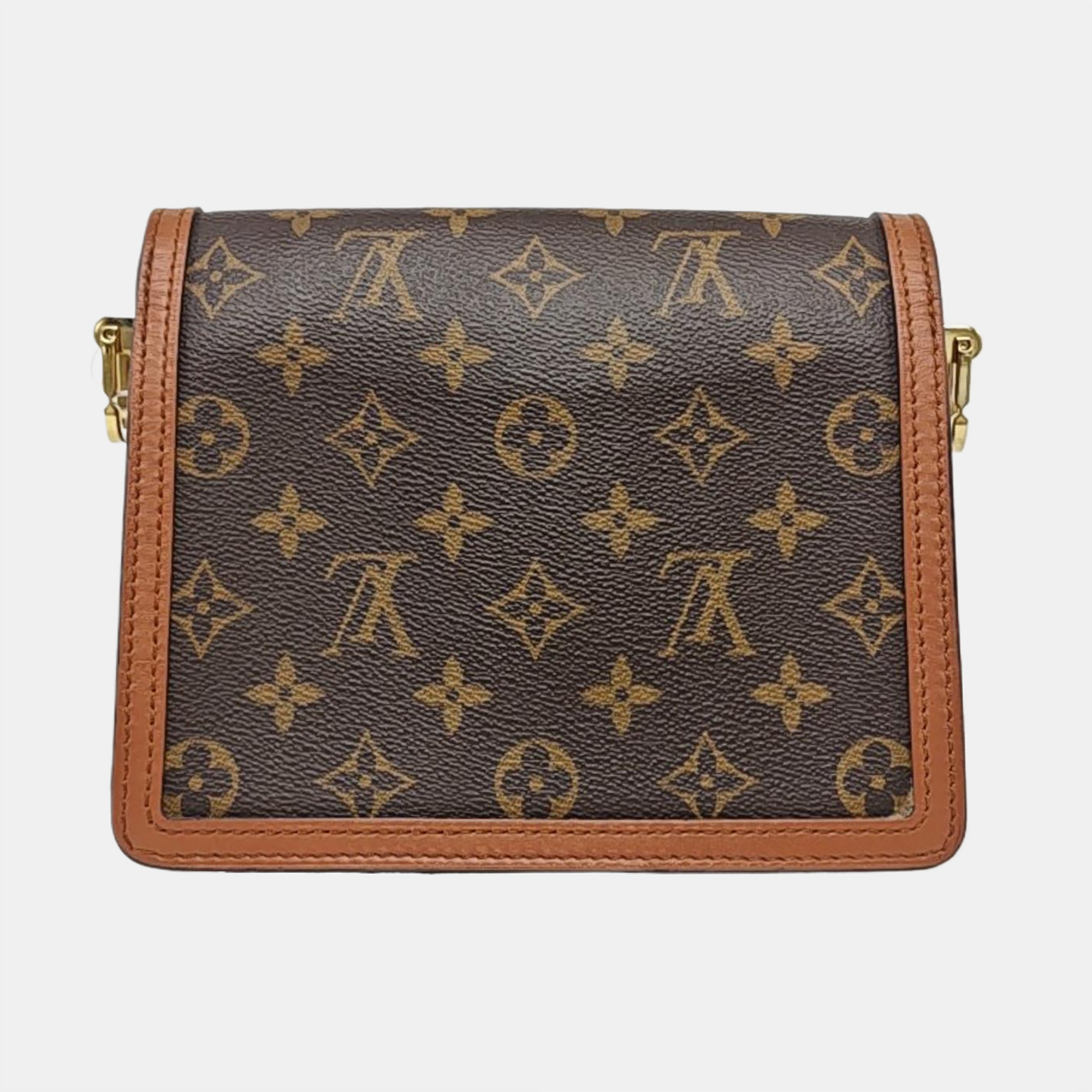 DAUPHINE Mini Monogram Coated Canvas Brown