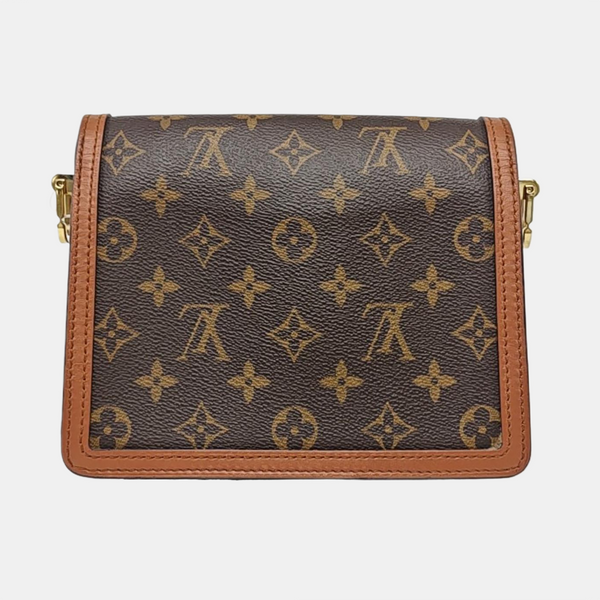 DAUPHINE Mini Monogram Coated Canvas Brown