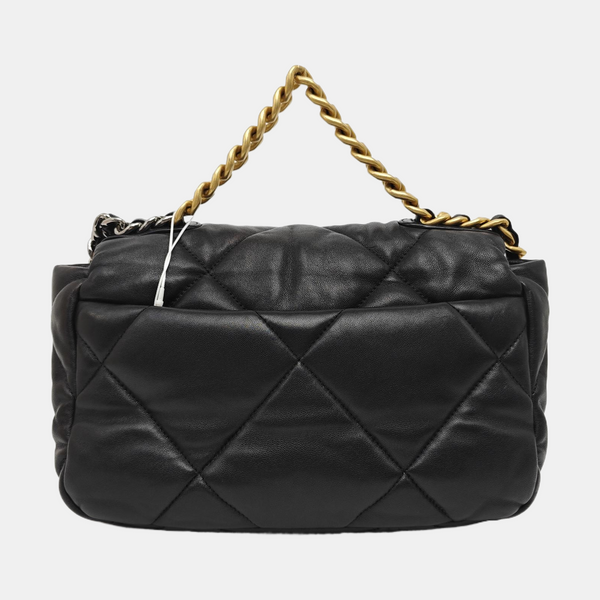 CHANEL 19 Small Quilted Lambskin Black