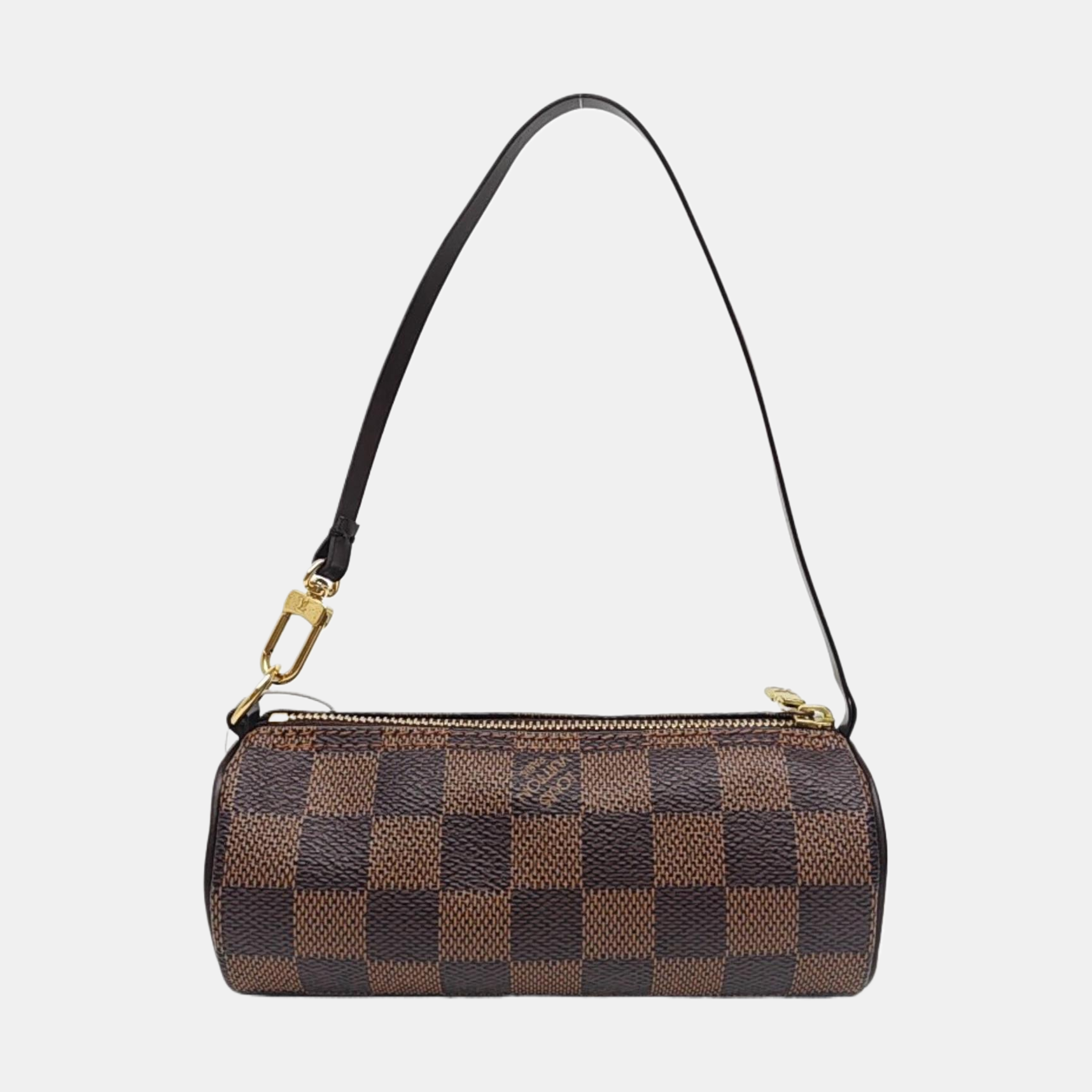 PAPILLON Mini Damier Ebene Coated Canvas Brown