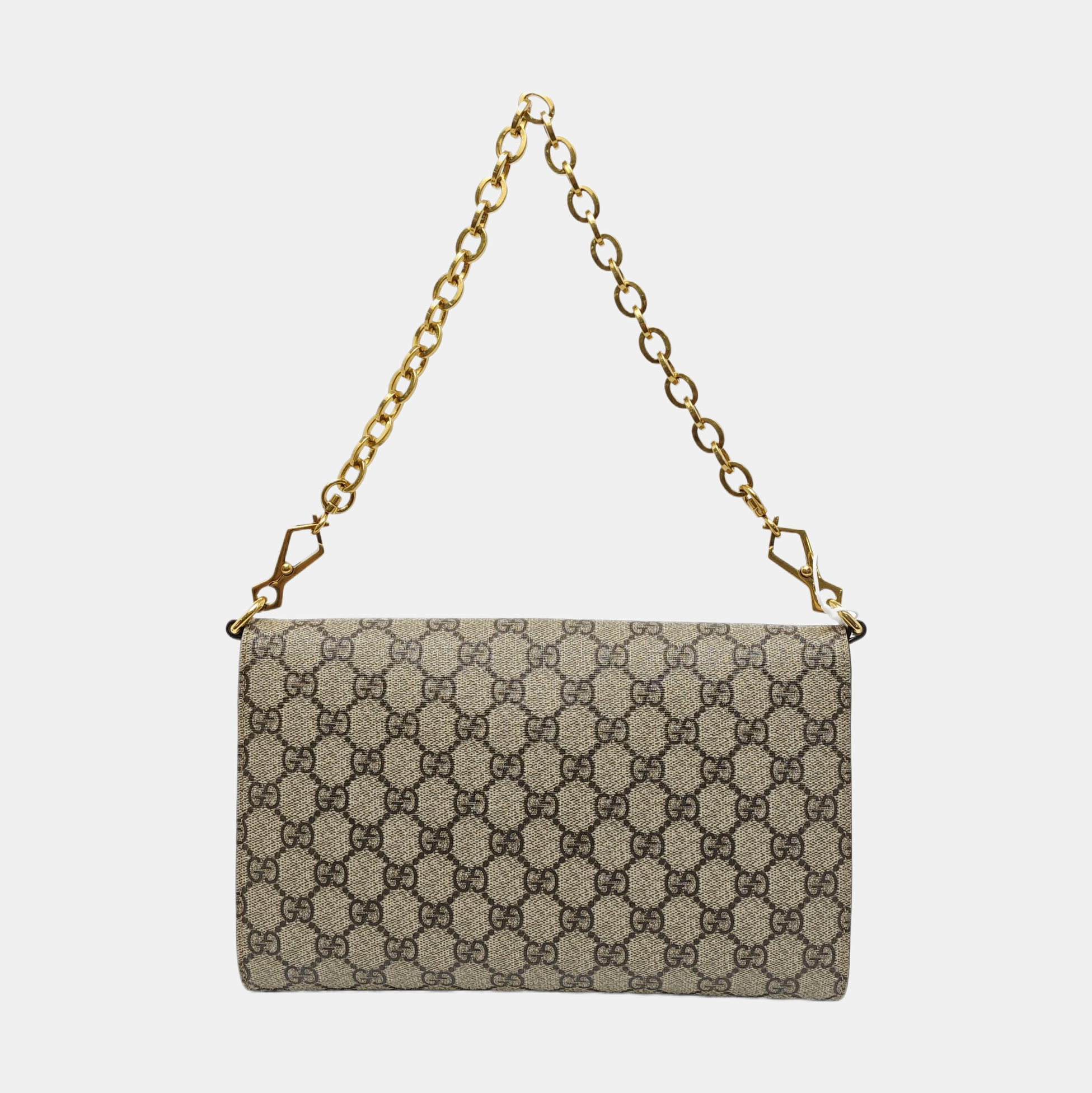 Horsebit 1955 Small Monogram Coated Canvas Beige