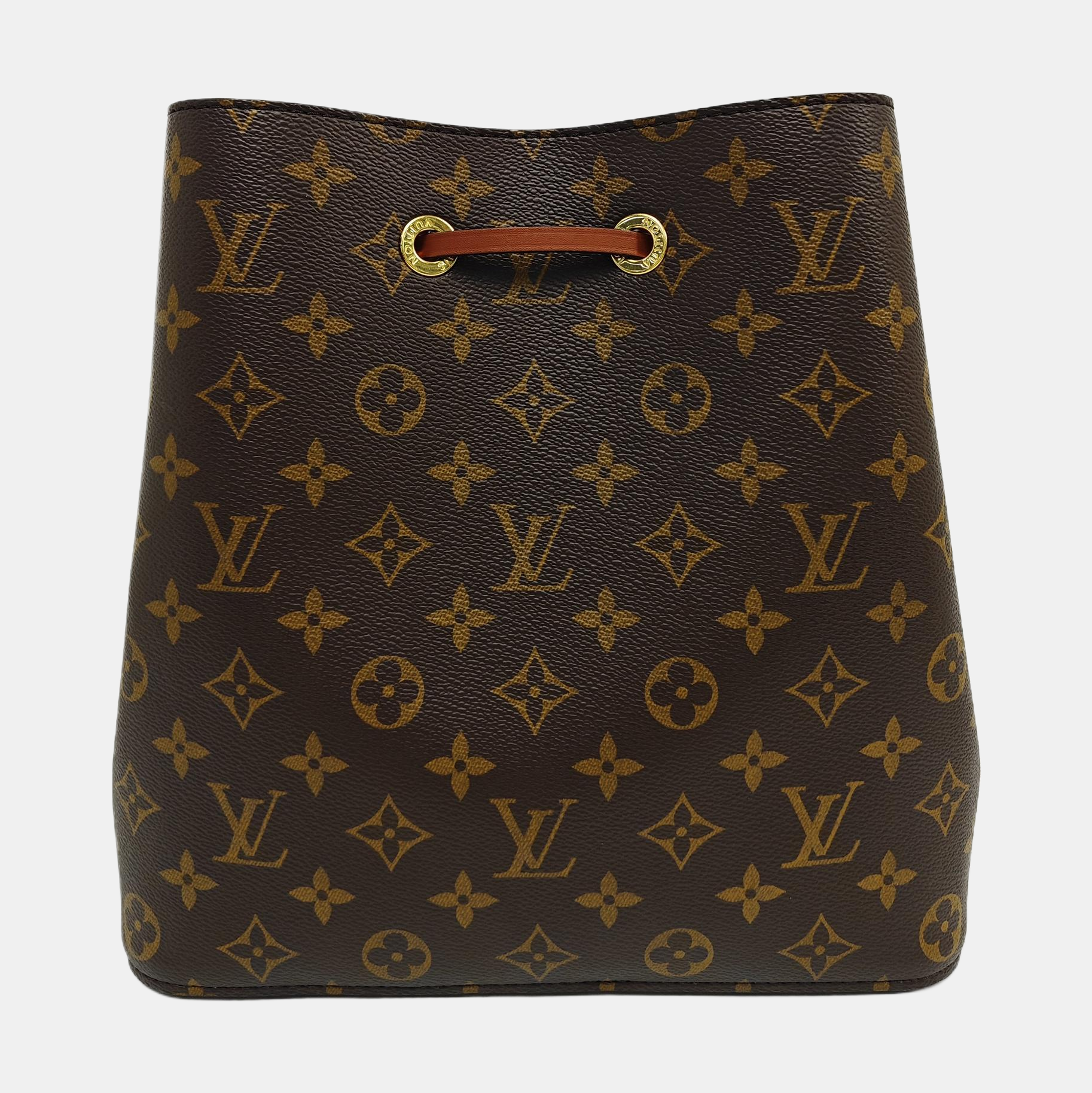 NÉONOÉ MM Monogram Coated Canvas Brown