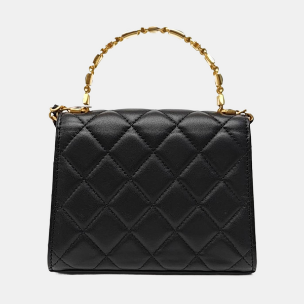 KELLY Medium Quilted Lambskin Black