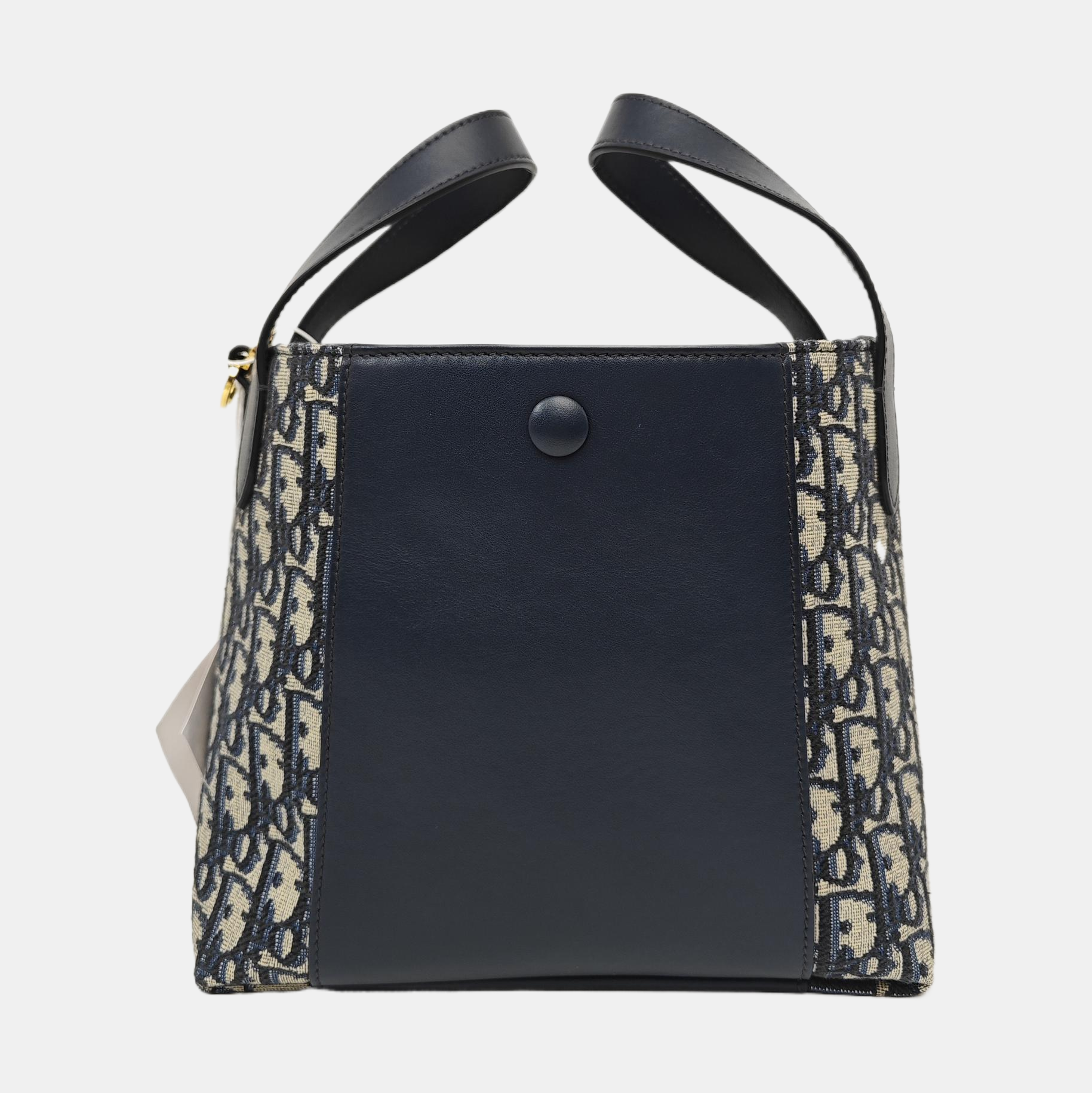 CD Signature Small Oblique Calfskin Blue