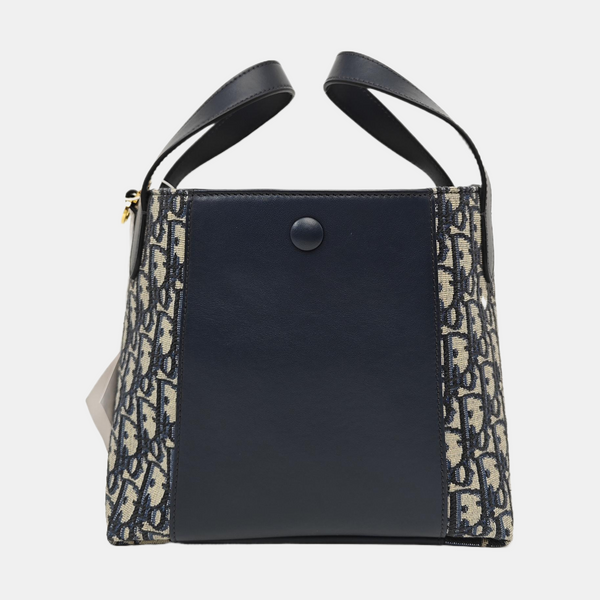 CD Signature Small Oblique Calfskin Blue