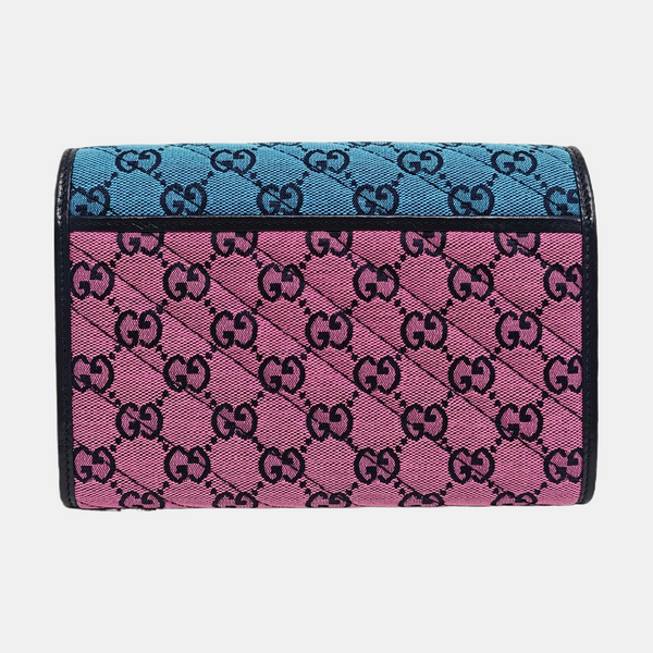 Authenticated pre-owned  GG Marmont Mini Monogram Canvas Multicolor - Shoulder Bag at Looply