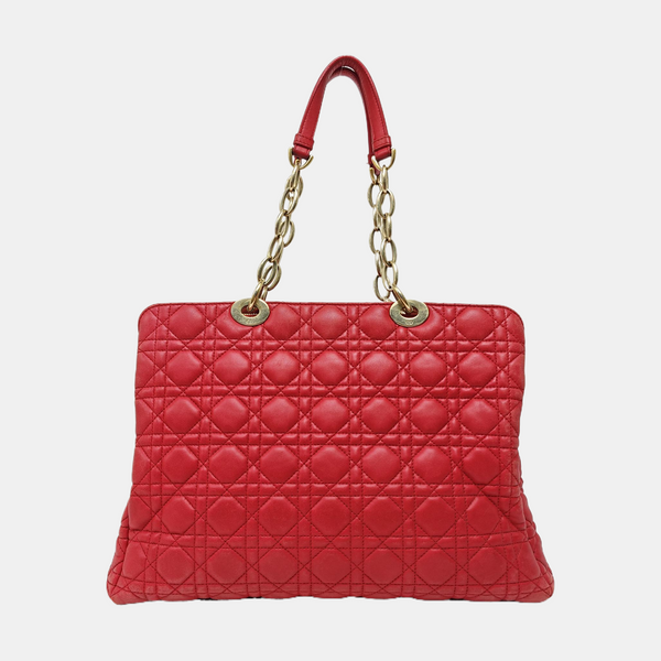 Dior Soft Cannage Lambskin Red