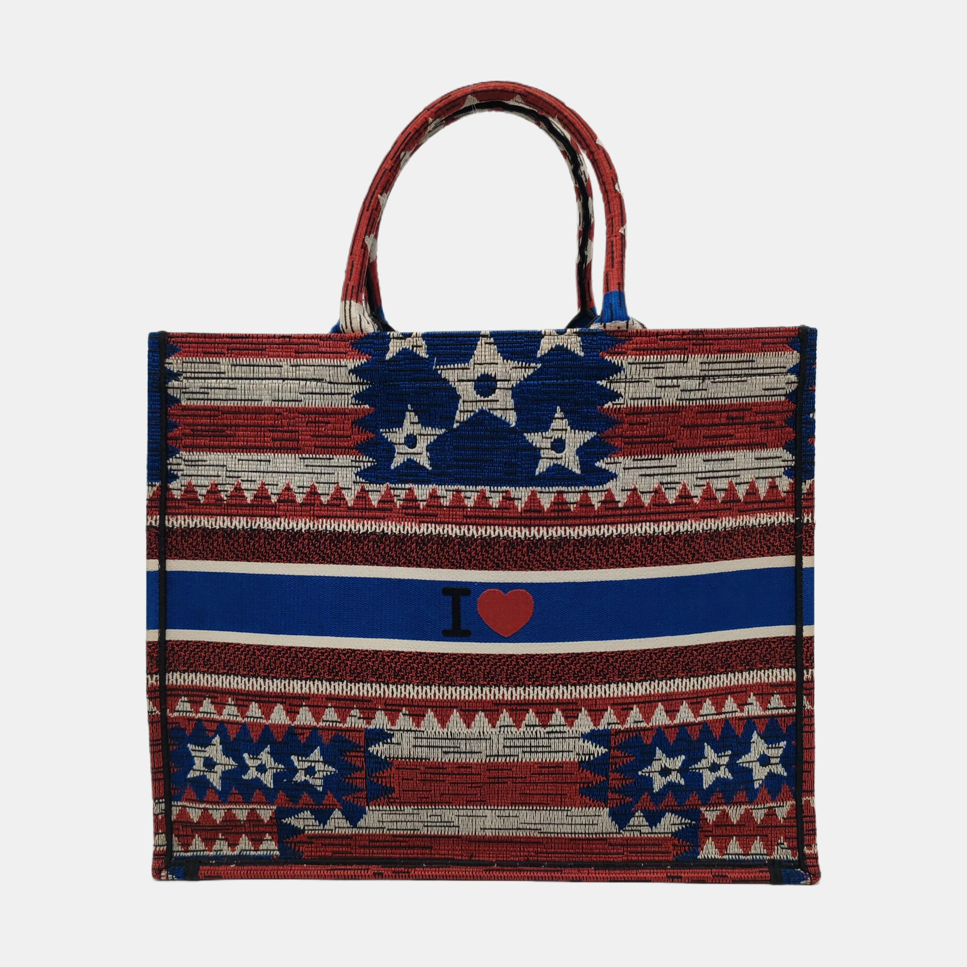 Authenticated pre-owned  Book Tote Large Canvas Multicolor - Tote Bag at Looply